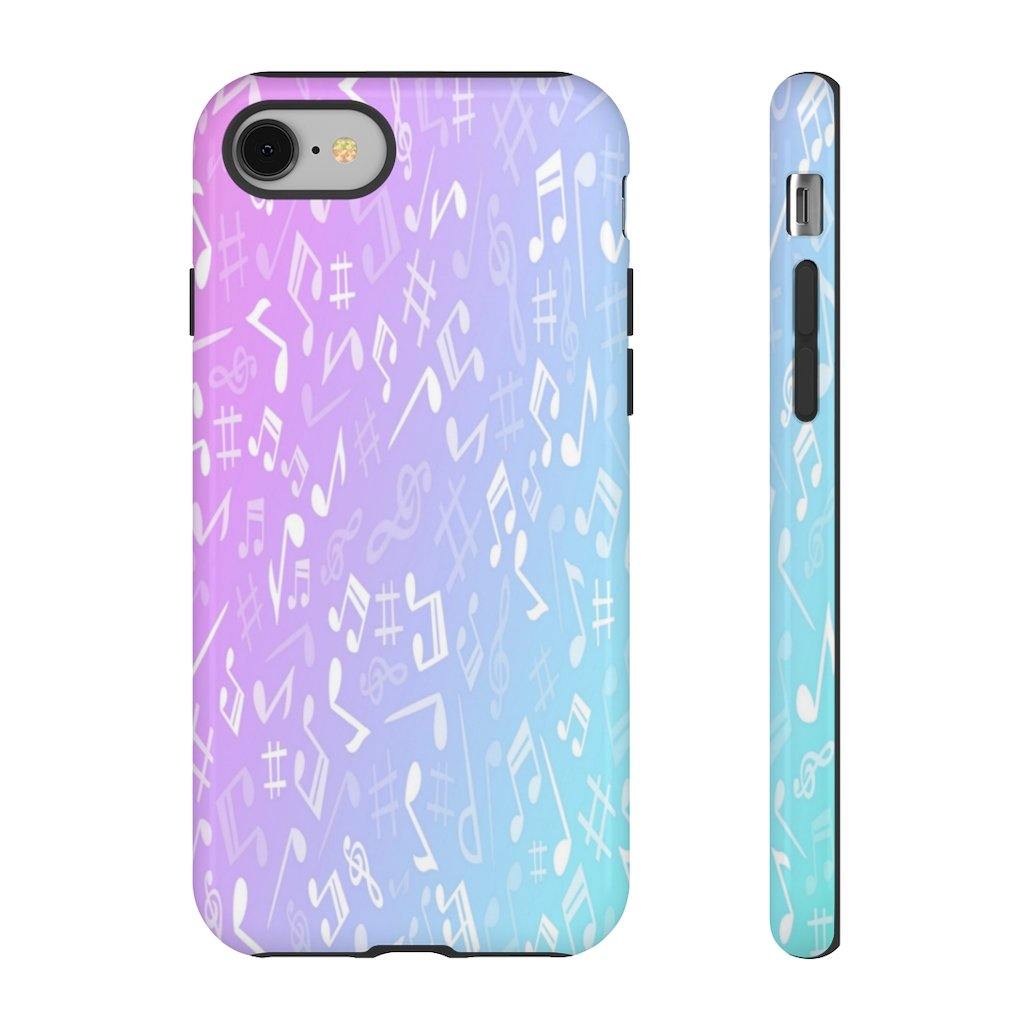 Purple and Blue Music Note Phone Case - Music Gifts Depot