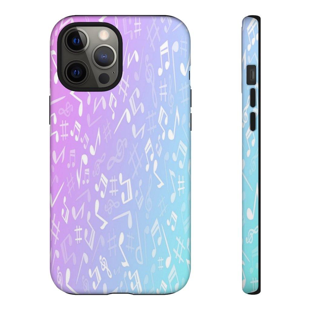 Purple and Blue Music Note Phone Case - Music Gifts Depot