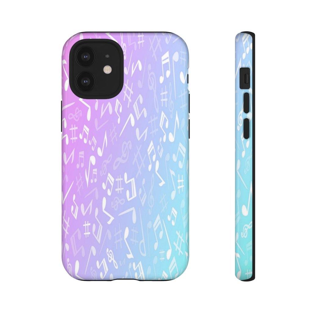 Purple and Blue Music Note Phone Case - Music Gifts Depot