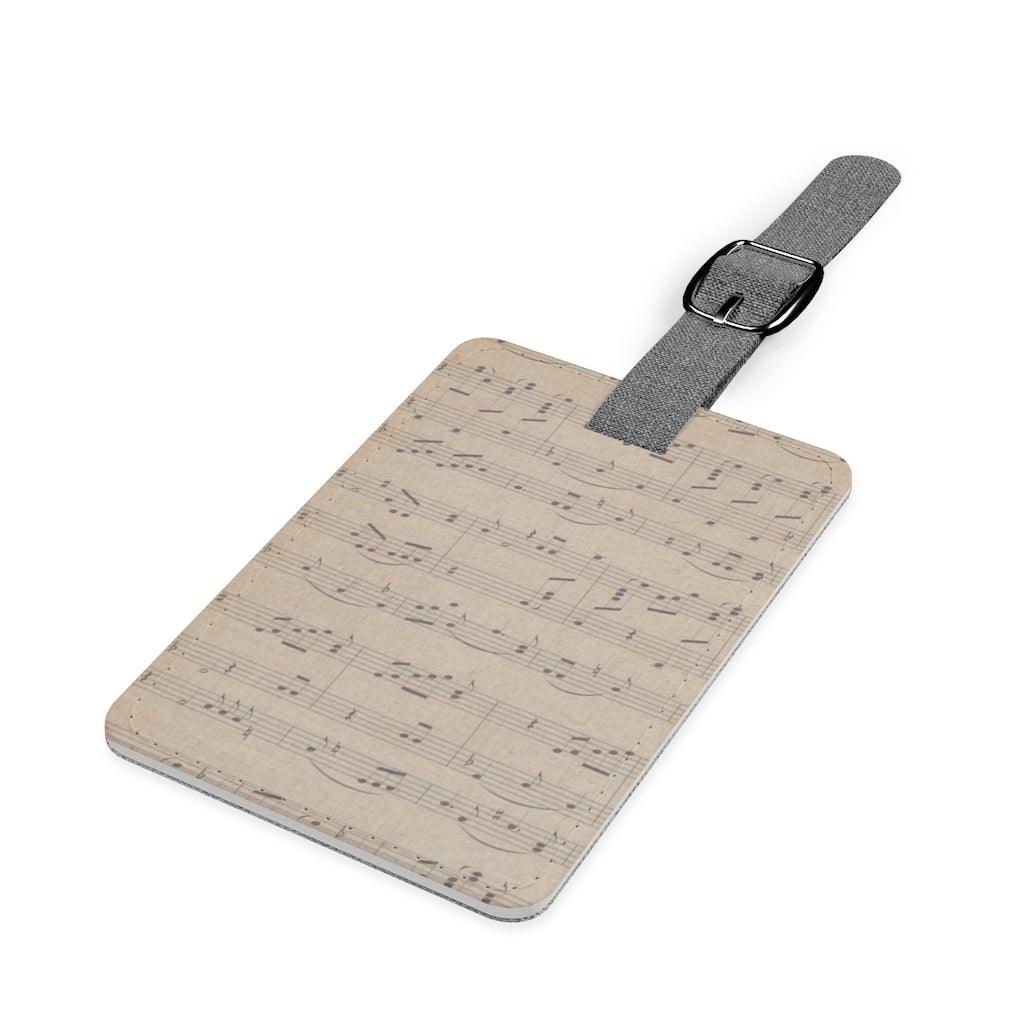 Sheet Music Luggage and Instrument Case Tag - Music Gifts Depot