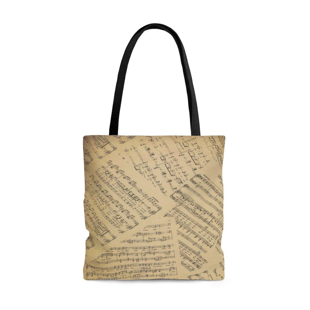 Sheet Music Tote Bag - Music Gifts Depot