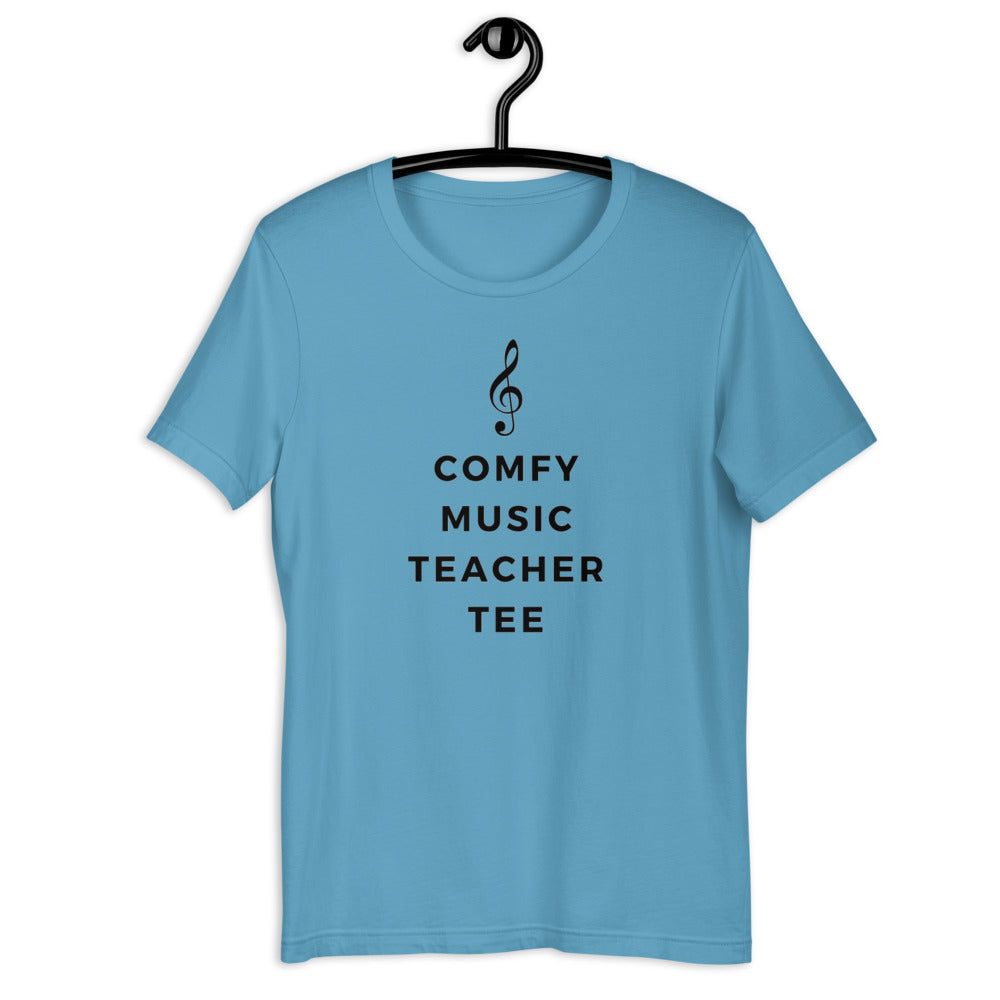 Comfy Music Teacher Tee Unisex T-Shirt - Music Gifts Depot