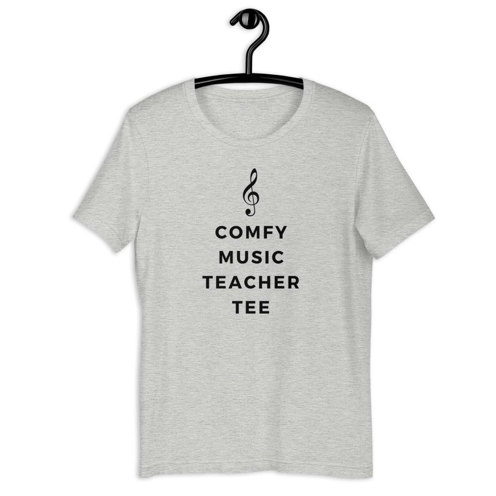 Comfy Music Teacher Tee Unisex T-Shirt - Music Gifts Depot