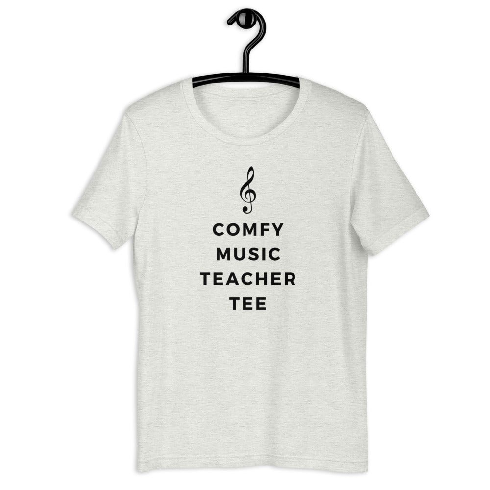 Comfy Music Teacher Tee Unisex T-Shirt - Music Gifts Depot