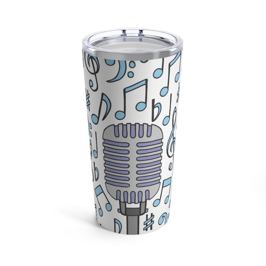 Singer Microphone Tumbler 20oz - Music Gifts Depot