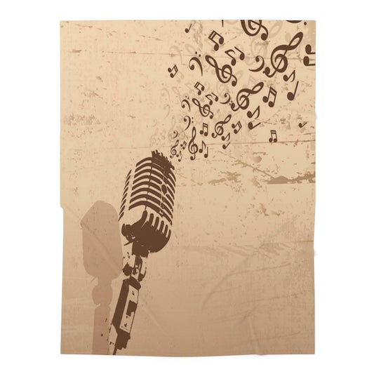 Singer Music Note Baby Swaddle Blanket - Music Gifts Depot