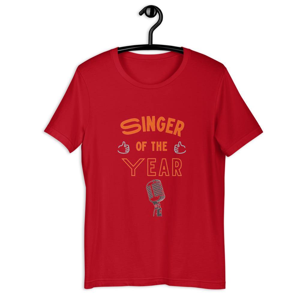 Singer Of The Year T-Shirt - Music Gifts Depot