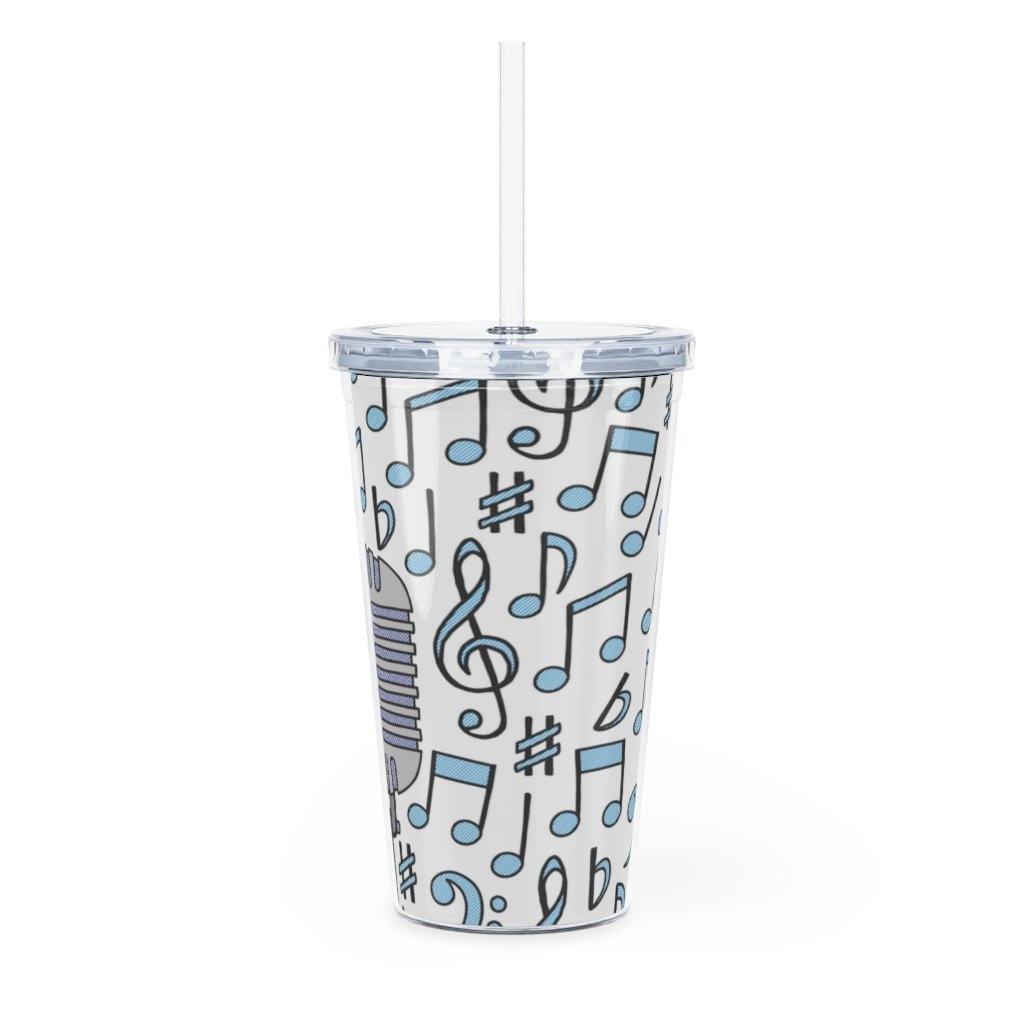 Singer Plastic Tumbler with Straw - Music Gifts Depot