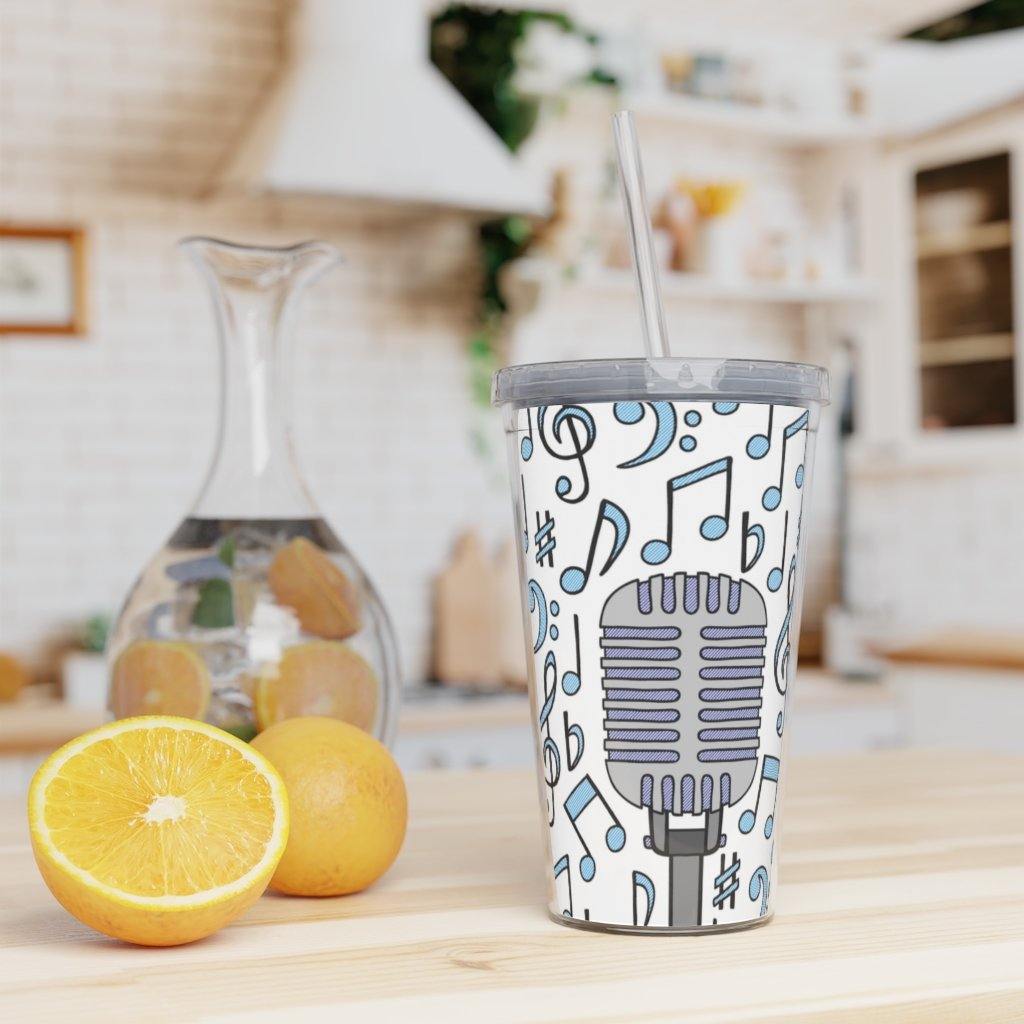 Singer Plastic Tumbler with Straw - Music Gifts Depot