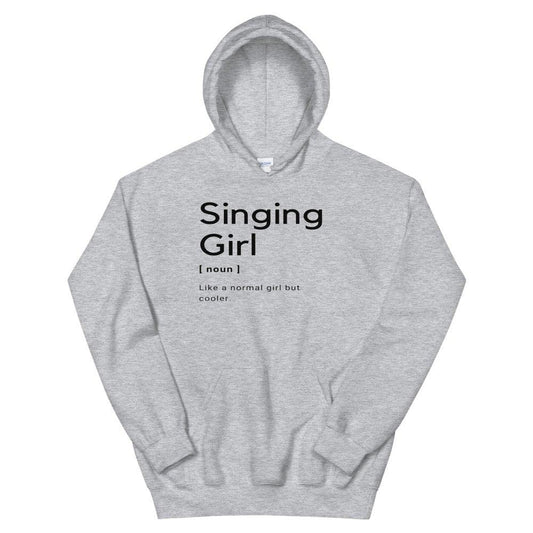 Singing Girl Hoodie - Music Gifts Depot