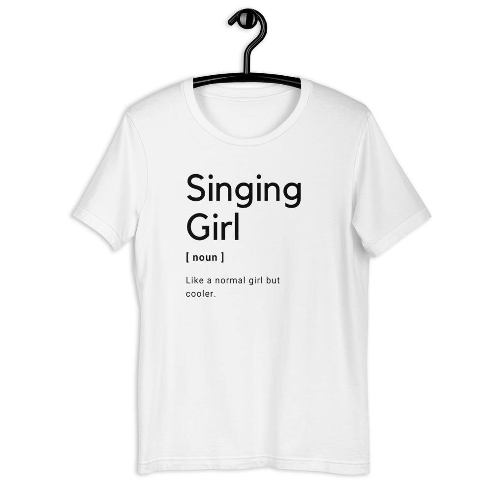 Singing Girl T-Shirt - Music Gifts Depot