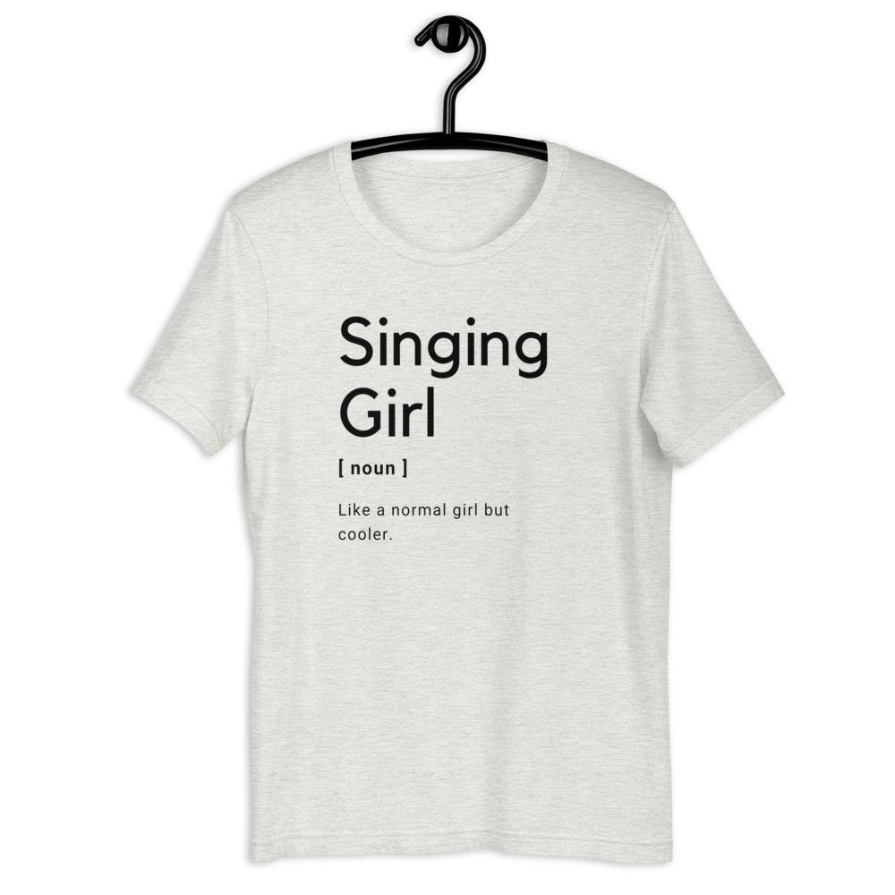 Singing Girl T-Shirt - Music Gifts Depot
