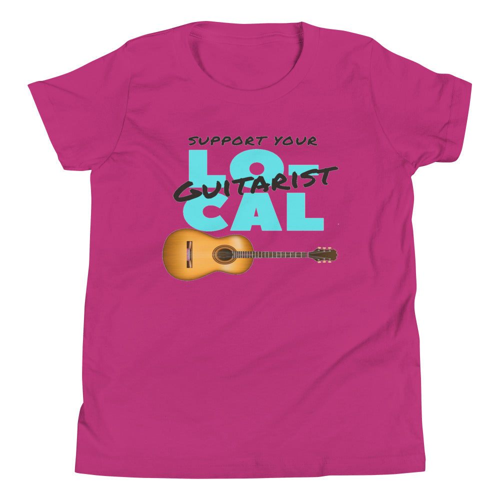 Support Your Local Guitarist Youth Kids T-Shirt - Music Gifts Depot