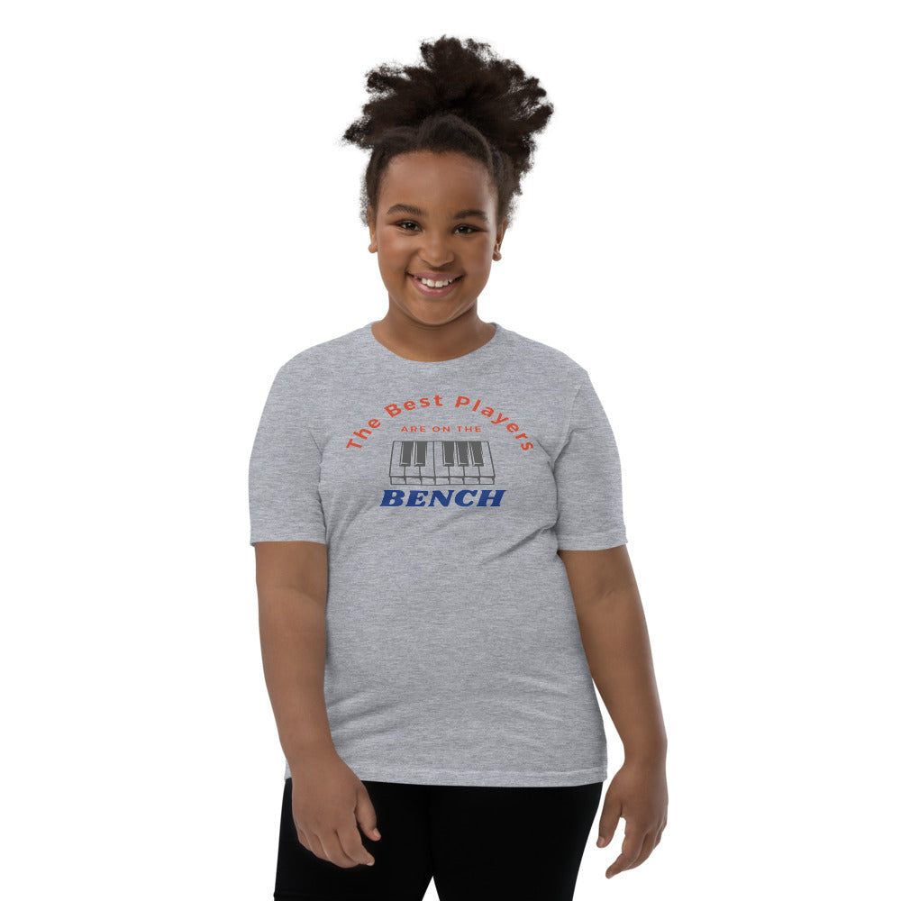 The Best Players Are On The Bench Piano Youth Kids T-Shirt - Music Gifts Depot