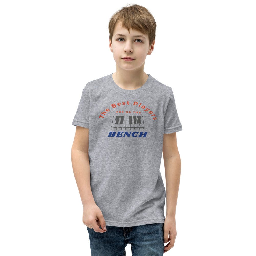 The Best Players Are On The Bench Piano Youth Kids T-Shirt - Music Gifts Depot