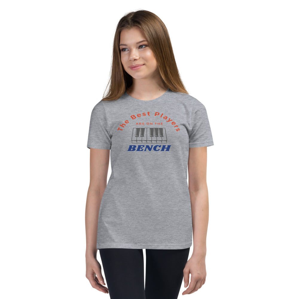 The Best Players Are On The Bench Piano Youth Kids T-Shirt - Music Gifts Depot