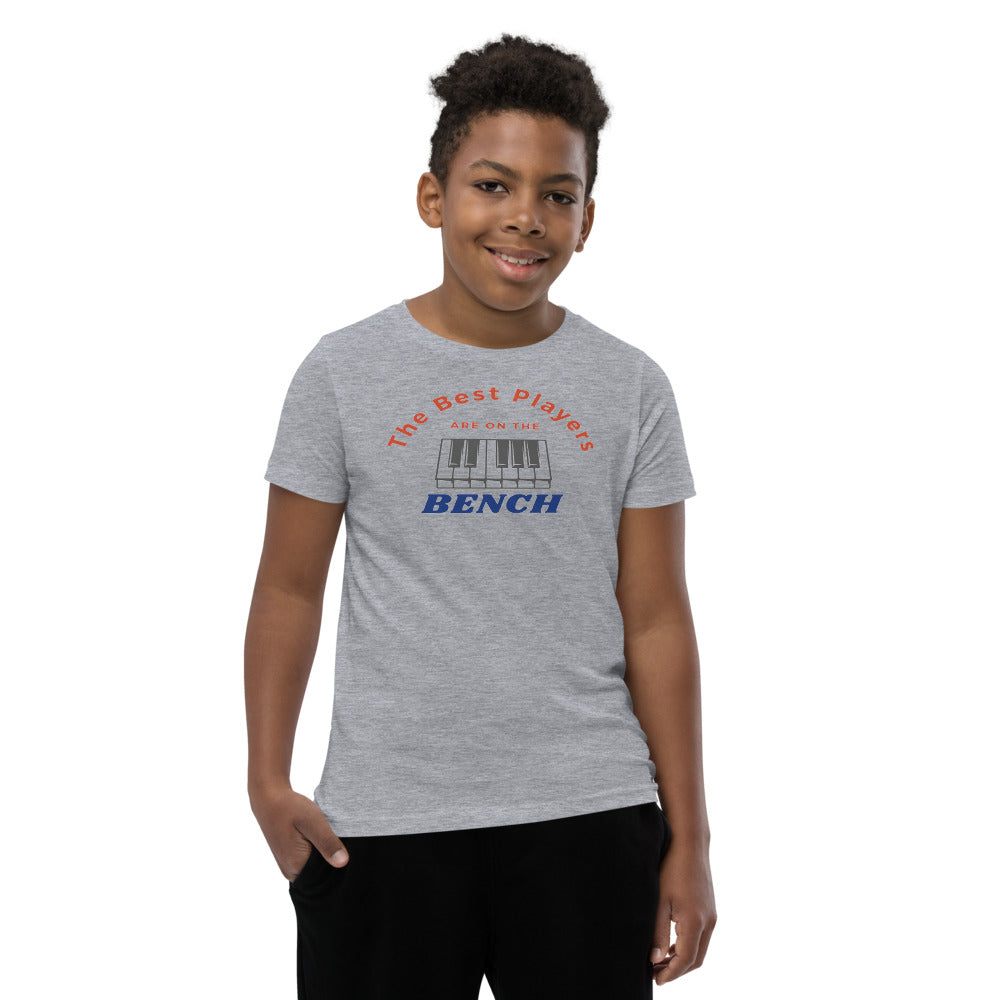 The Best Players Are On The Bench Piano Youth Kids T-Shirt - Music Gifts Depot