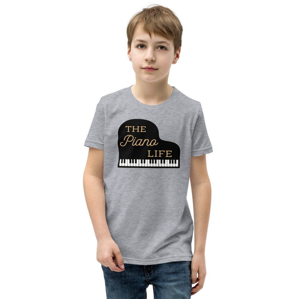 The Piano Life Youth Kids T-Shirt - Music Gifts Depot