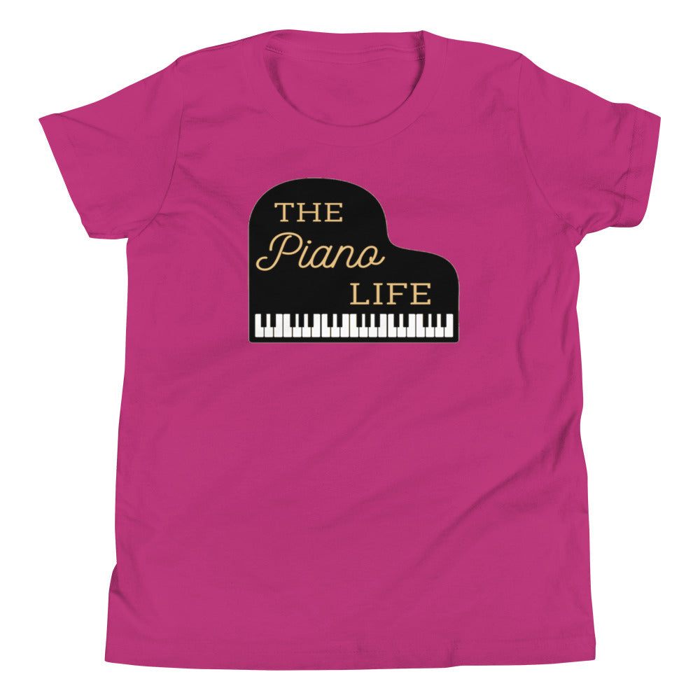 The Piano Life Youth Kids T-Shirt - Music Gifts Depot