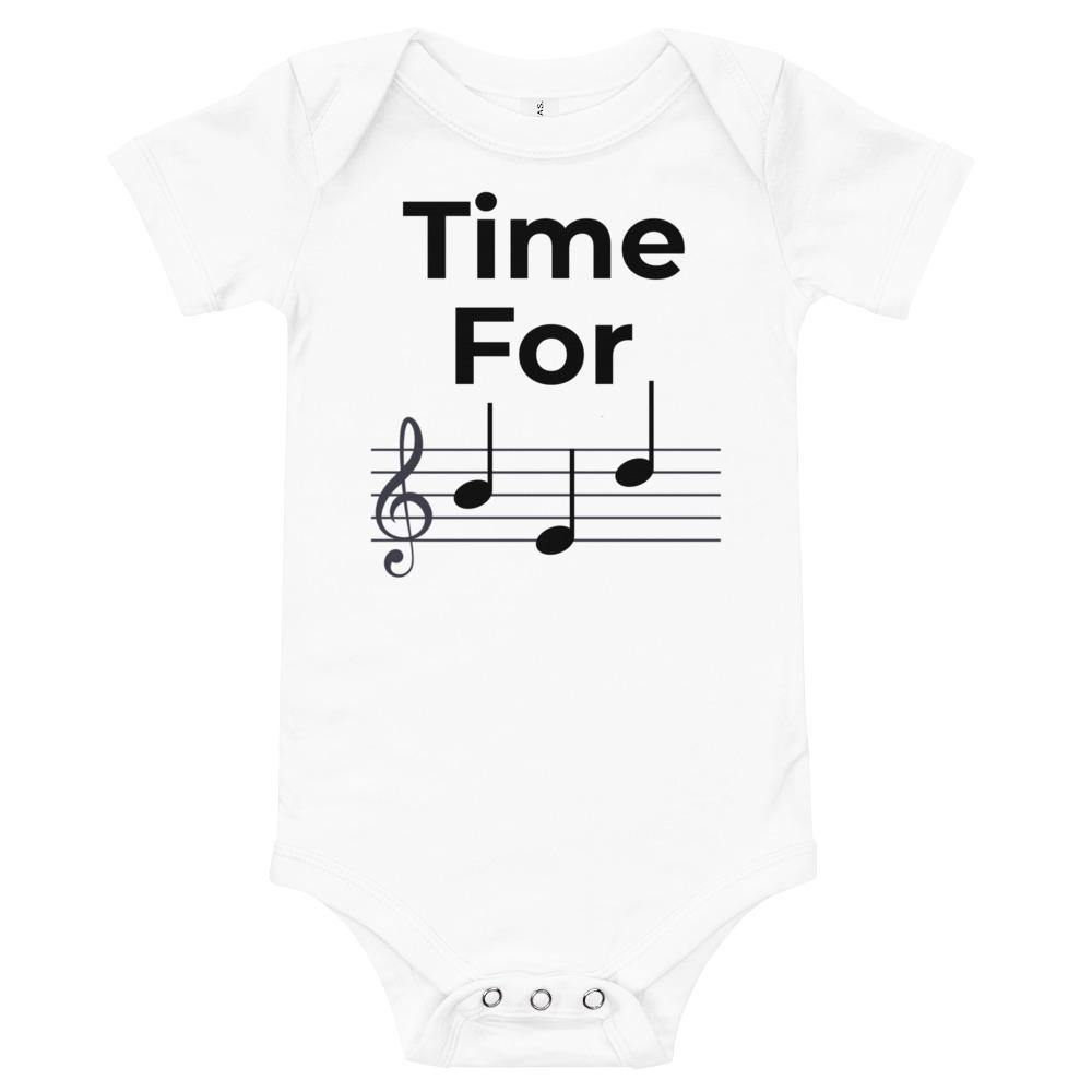 Time For Bed Music Baby short sleeve one piece - Music Gifts Depot
