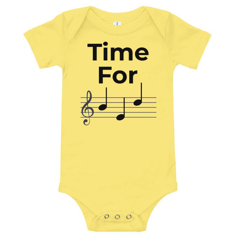 Time For Bed Music Baby short sleeve one piece - Music Gifts Depot