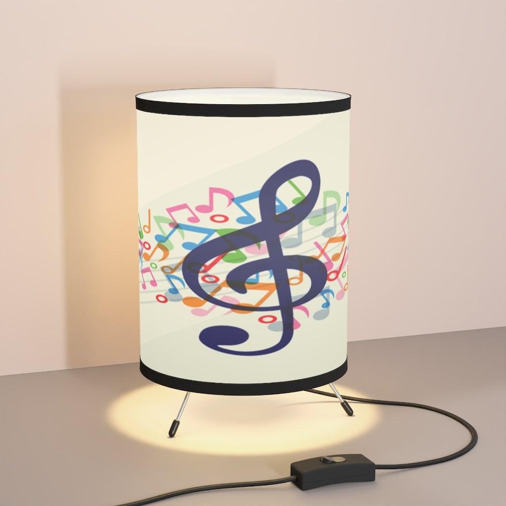 Treble Clef Music Note Tripod Lamp - Music Gifts Depot