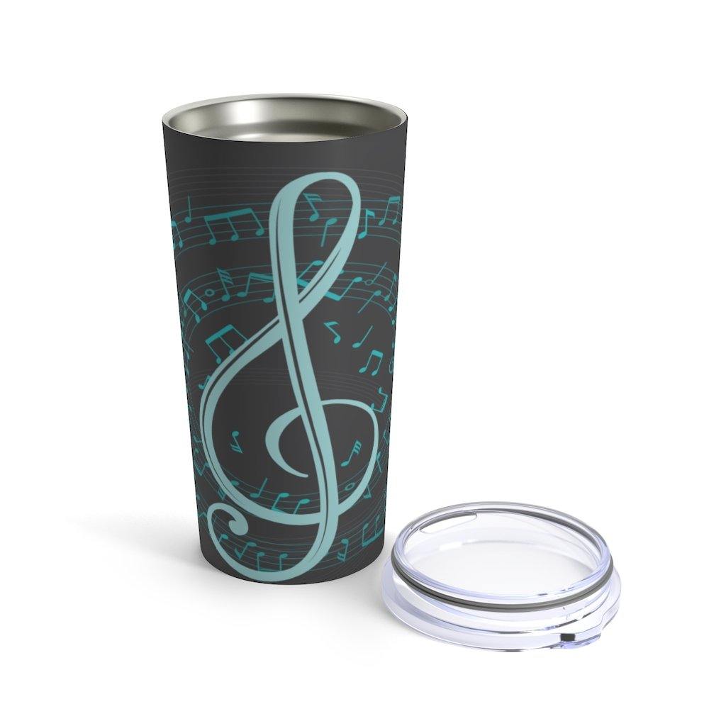 Treble Clef Music Note Tumbler 20oz - Music Gifts Depot