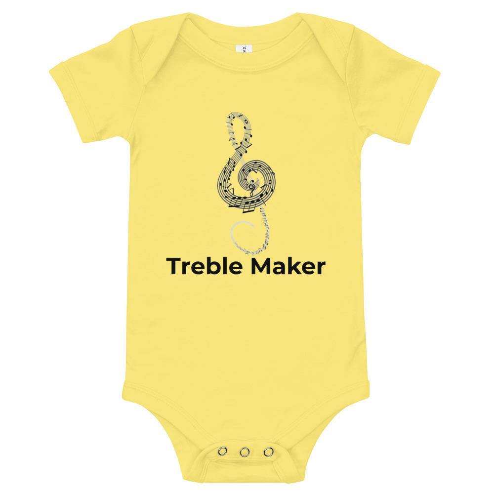 Treble Maker Music Baby short sleeve one piece - Music Gifts Depot
