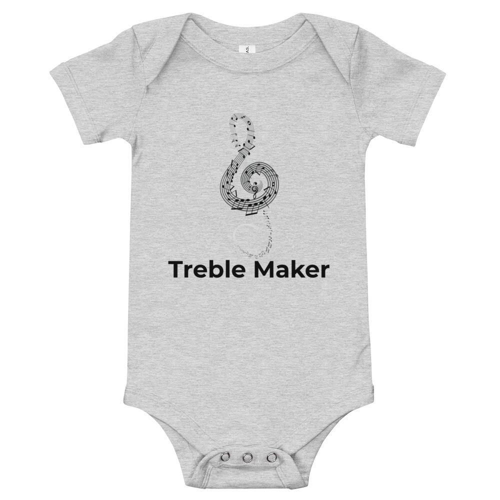 Treble Maker Music Baby short sleeve one piece - Music Gifts Depot