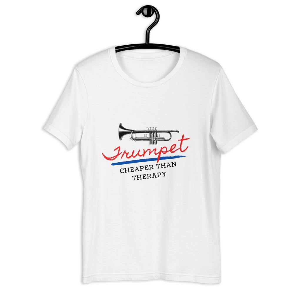 Trumpet Cheaper Than Therapy T-Shirt - Music Gifts Depot