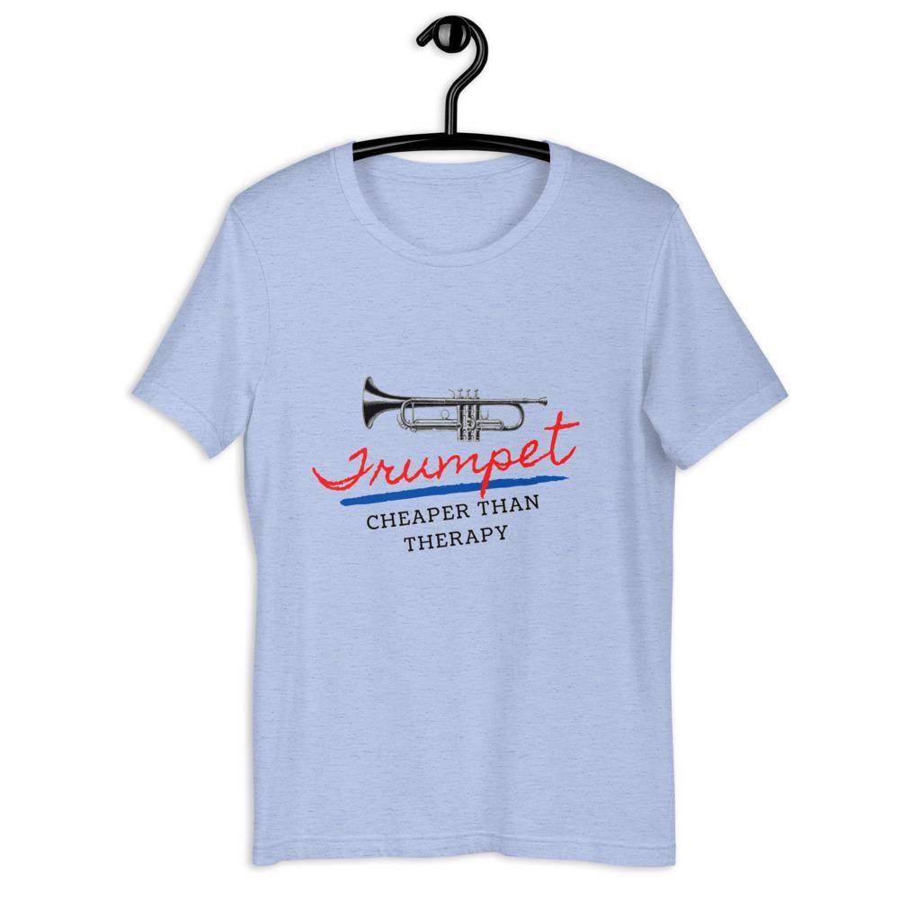 Trumpet Cheaper Than Therapy T-Shirt - Music Gifts Depot