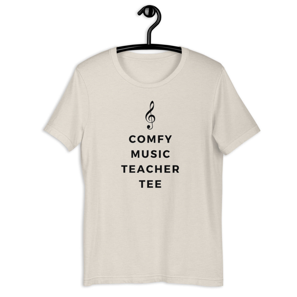 Comfy Music Teacher Tee unisex t-shirt - Music Gifts Depot