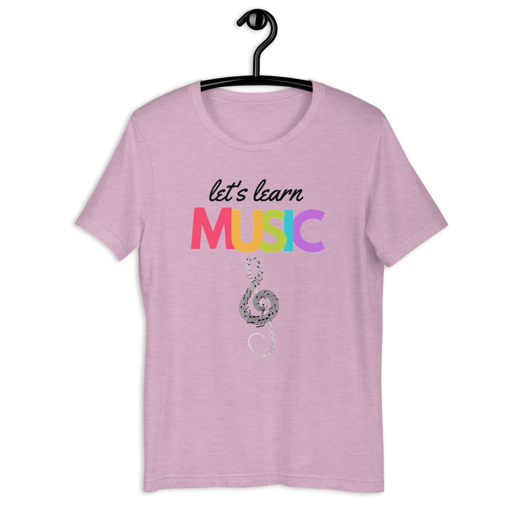 Let's Learn Music unisex t-shirt - Music Gifts Depot