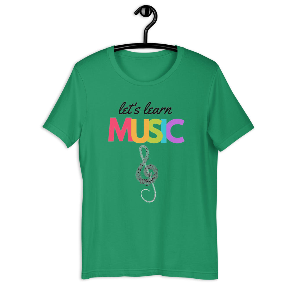 Let's Learn Music unisex t-shirt - Music Gifts Depot