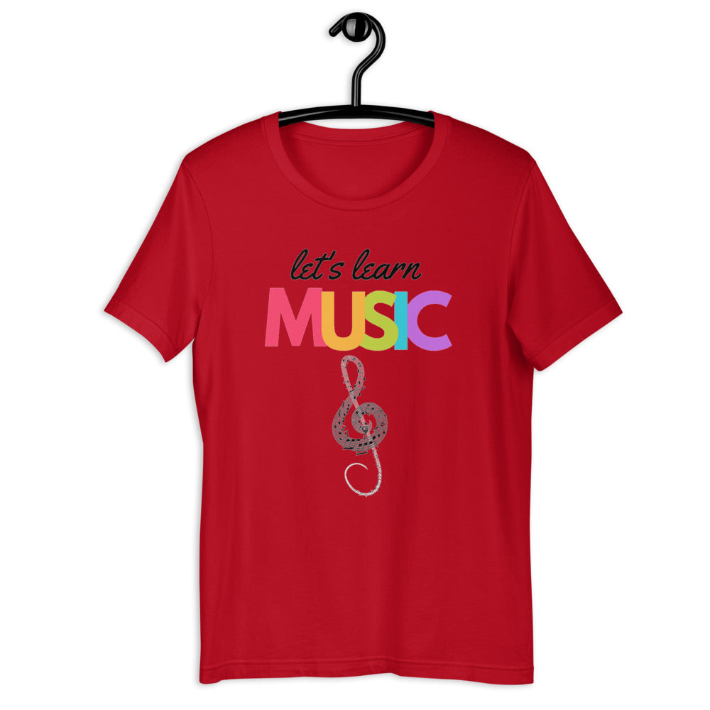 Let's Learn Music unisex t-shirt - Music Gifts Depot