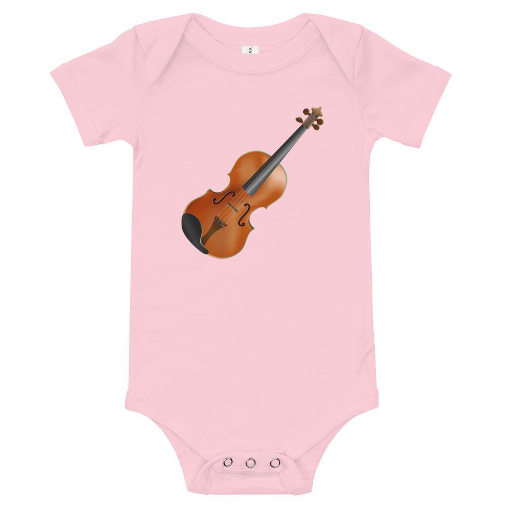 Violin Baby short sleeve one piece - Music Gifts Depot