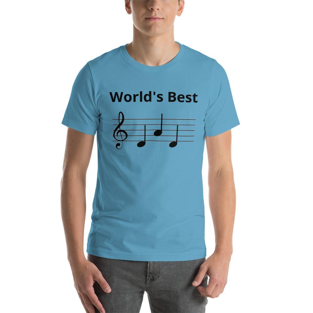 Worlds Best Dad Music T-Shirt - Music Gifts Depot