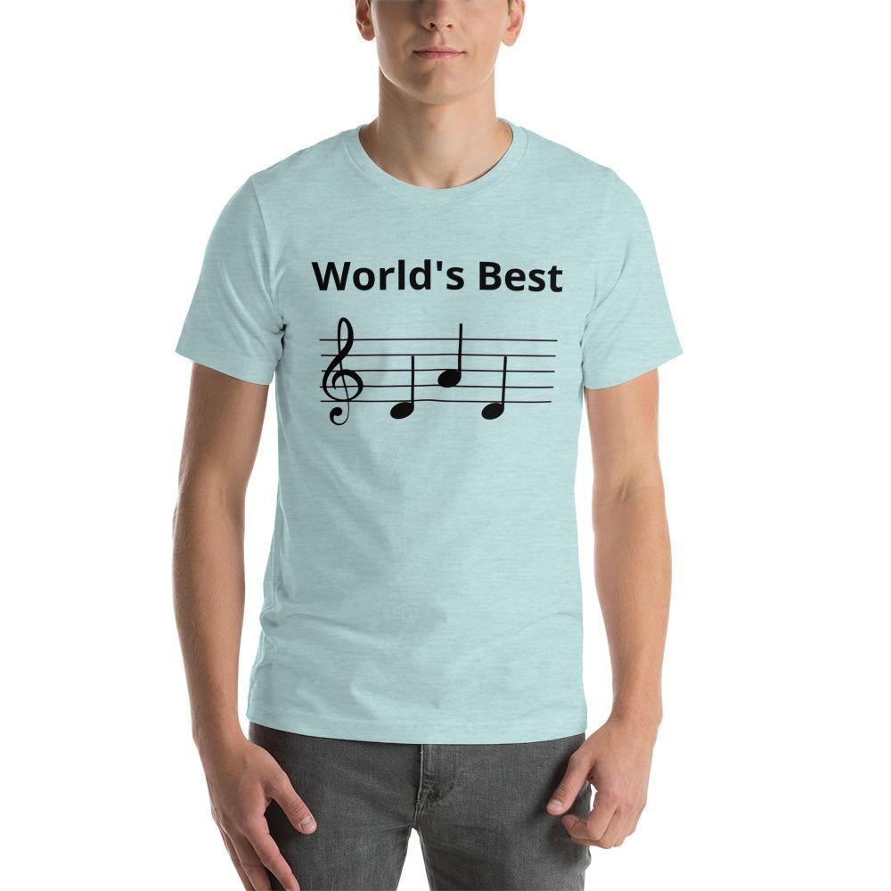 Worlds Best Dad Music T-Shirt - Music Gifts Depot