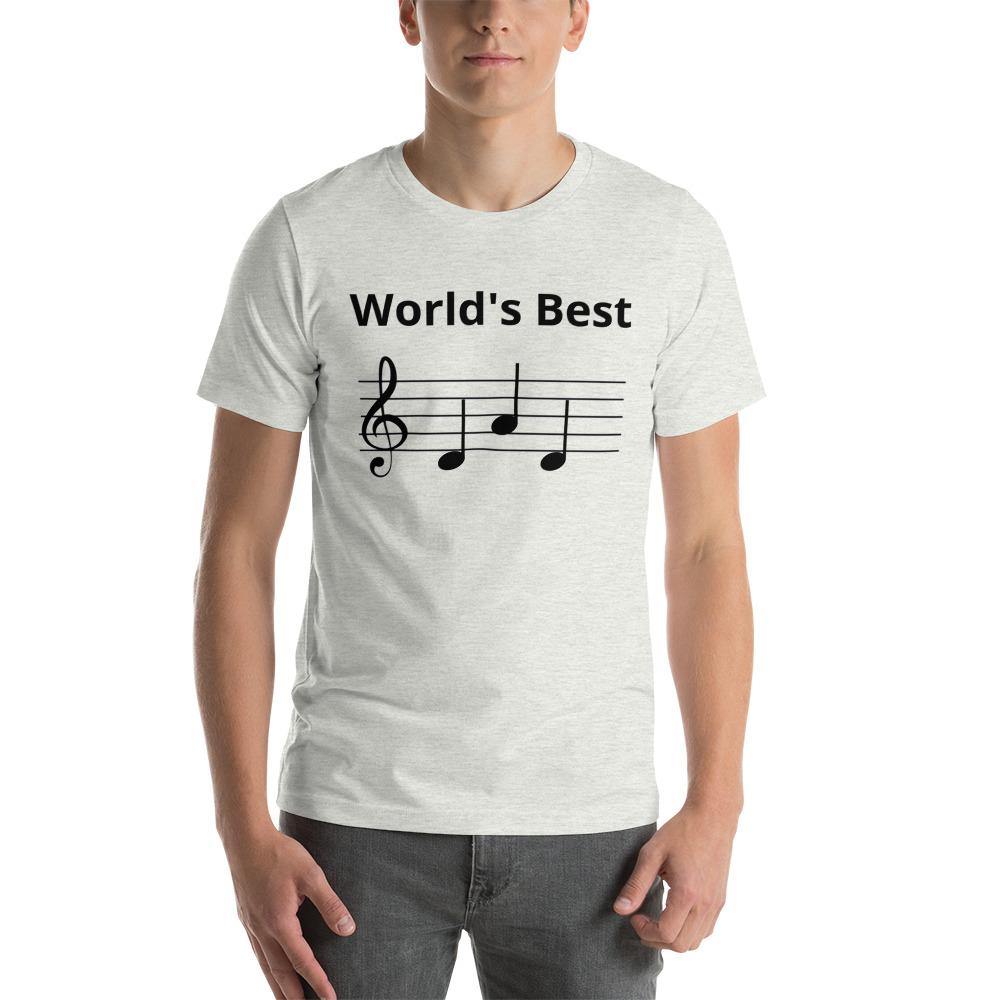 Worlds Best Dad Music T-Shirt - Music Gifts Depot