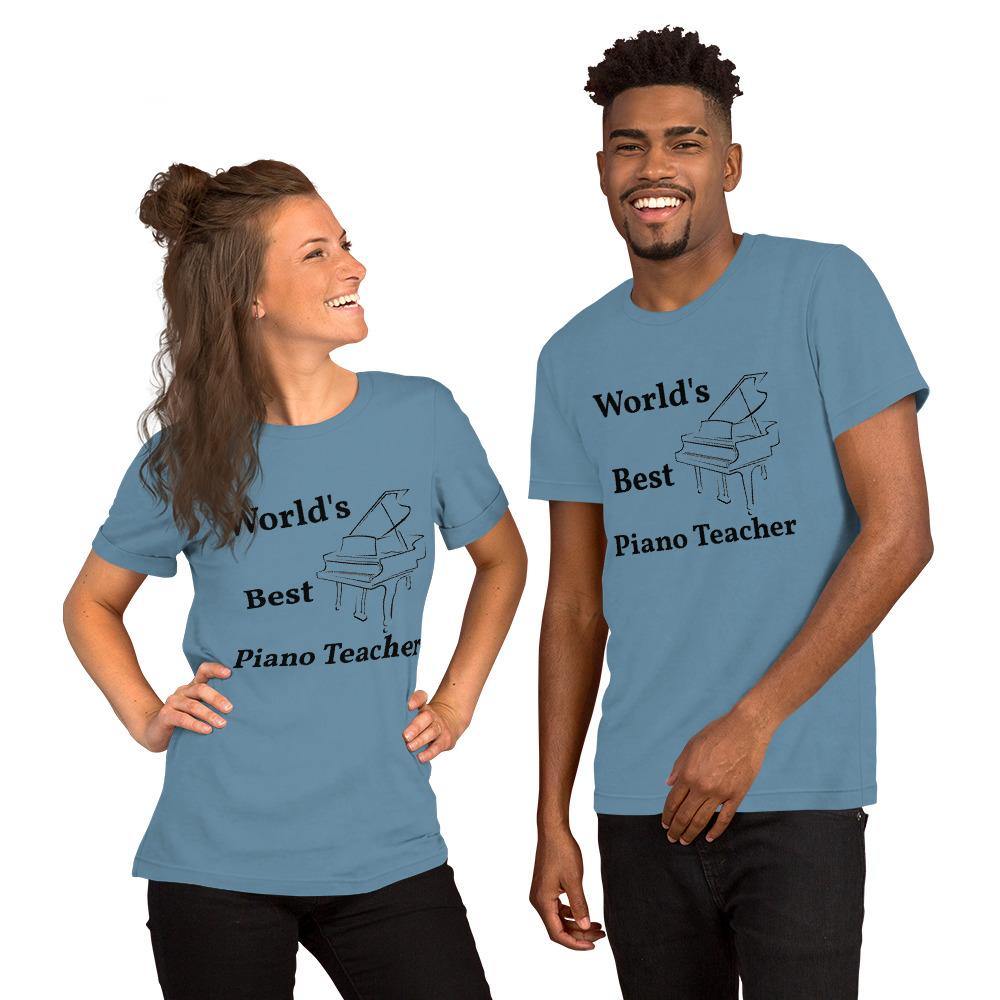 World's Best Piano Teacher Shirt - Music Gifts Depot