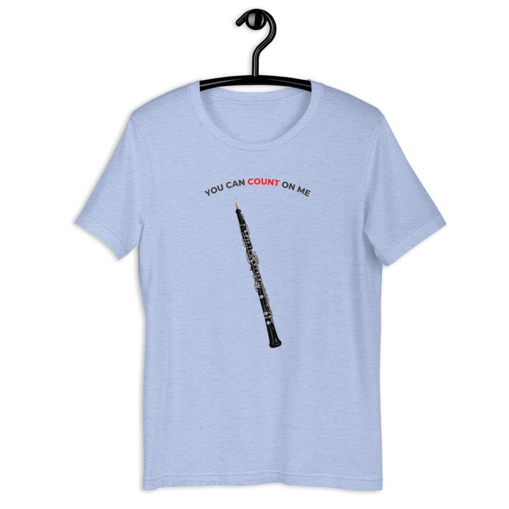 You Can Count On Me Oboe T-Shirt - Music Gifts Depot