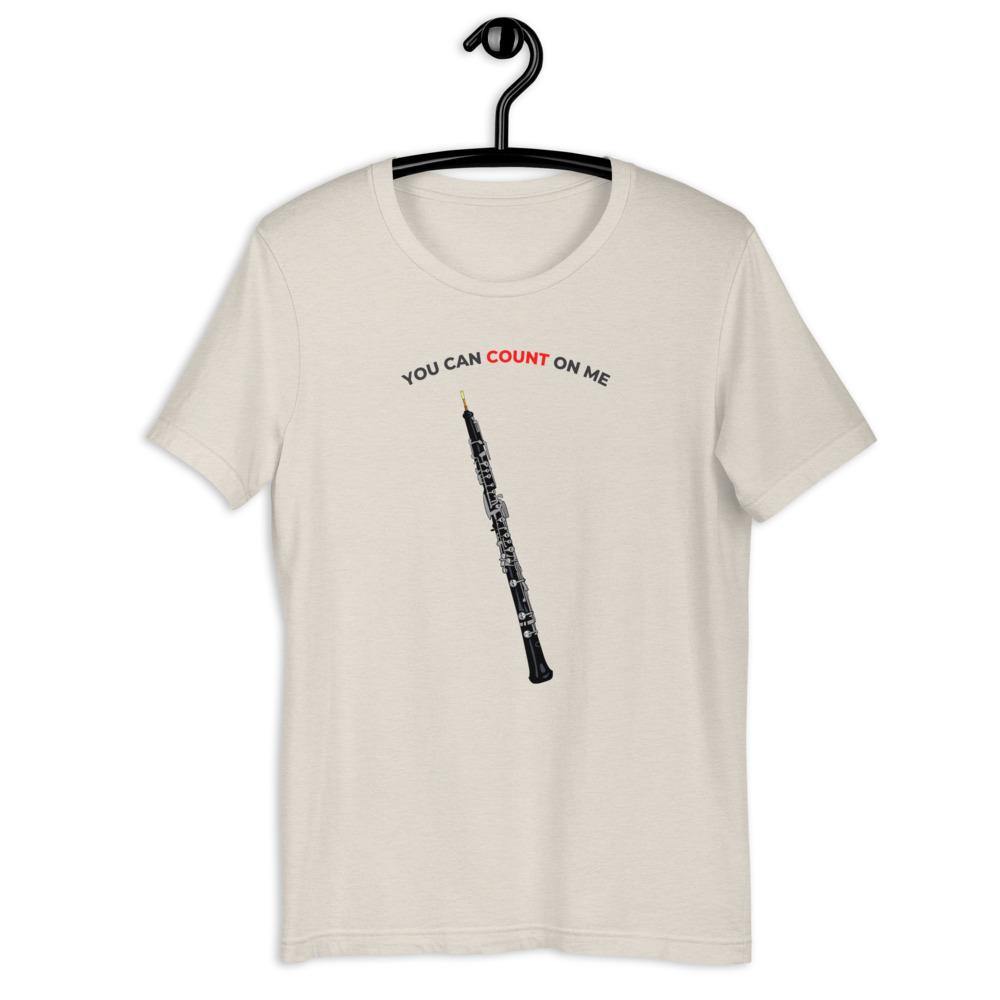 You Can Count On Me Oboe T-Shirt - Music Gifts Depot