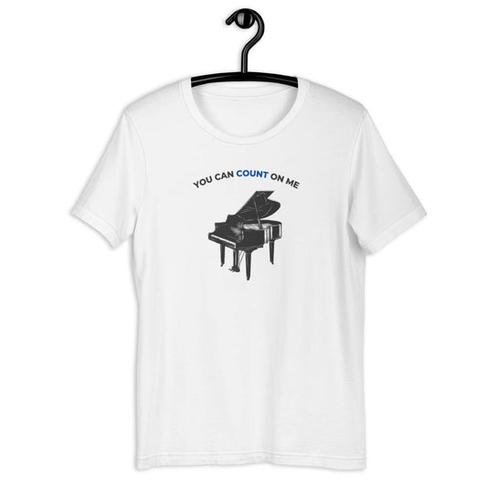 You Can Count On Me Piano T-Shirt - Music Gifts Depot