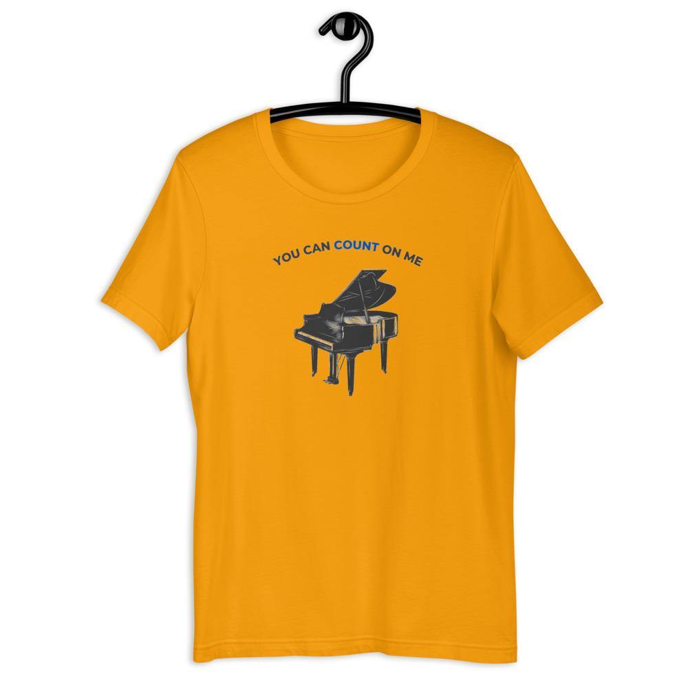 You Can Count On Me Piano T-Shirt - Music Gifts Depot