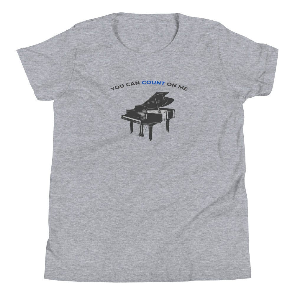 You Can Count On Me Piano Youth Kids T-Shirt - Music Gifts Depot