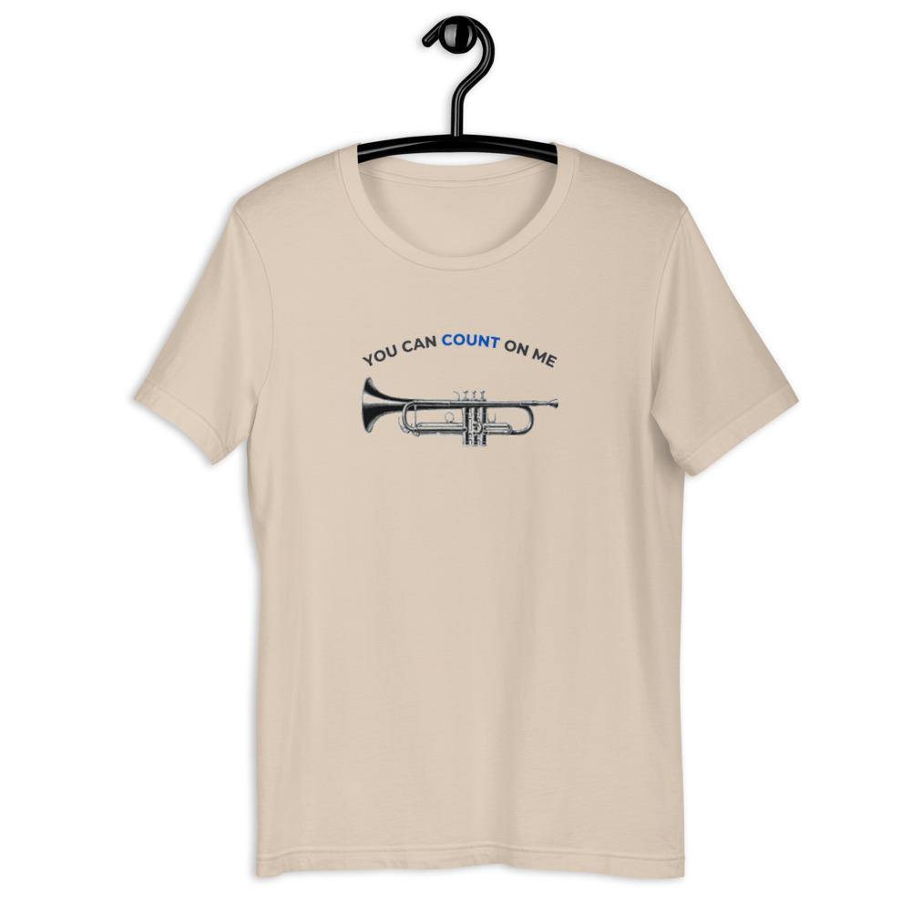You Can Count On Me Trumpet T-Shirt - Music Gifts Depot