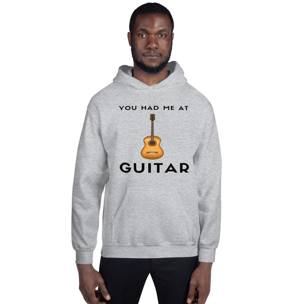 You had me at guitar Hoodie - Music Gifts Depot
