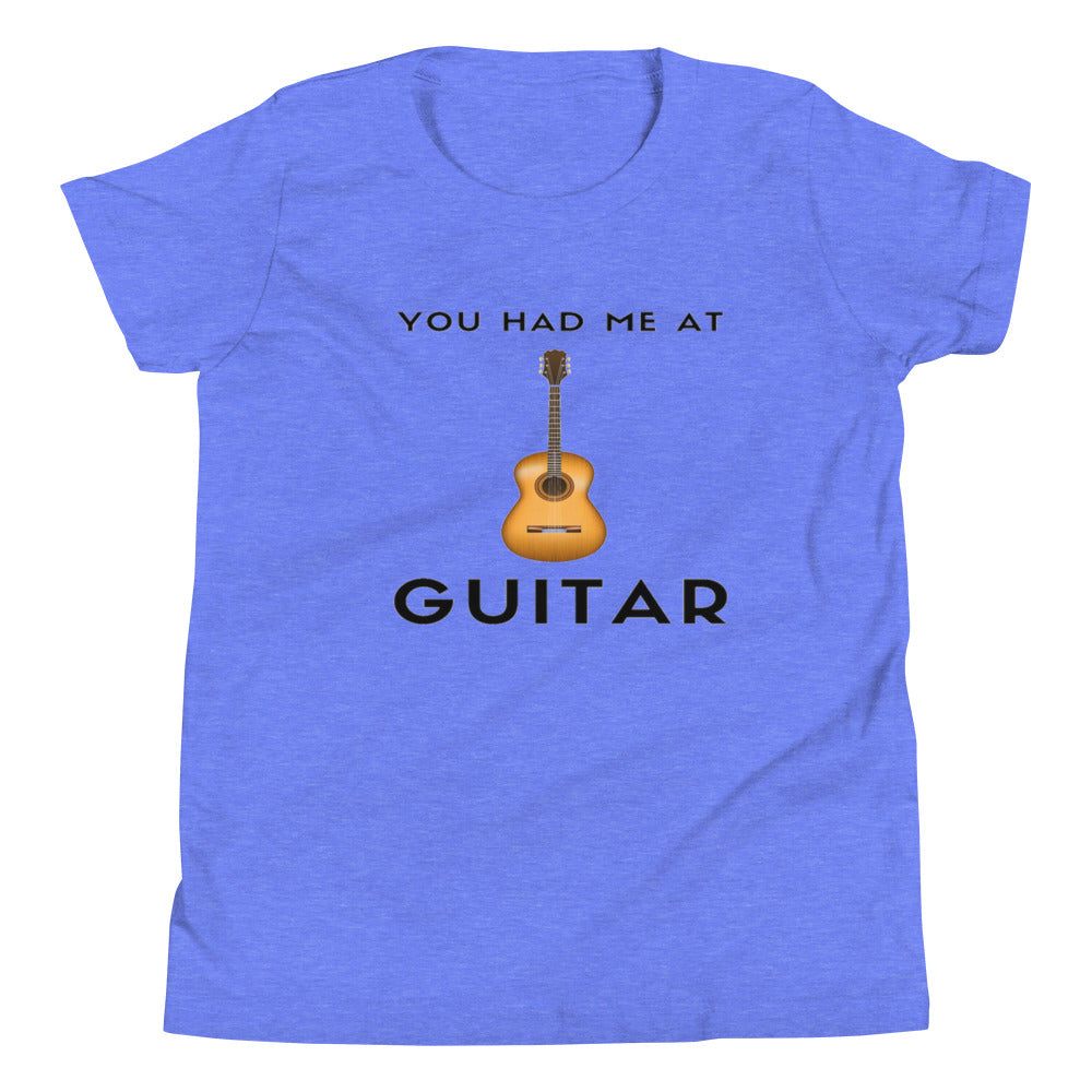 You Had Me At Guitar Youth Kids T-Shirt - Music Gifts Depot