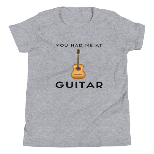 You Had Me At Guitar Youth Kids T-Shirt - Music Gifts Depot